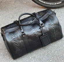 Load image into Gallery viewer, Men's Genuine Python Duffle Bag