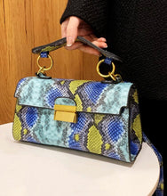 Load image into Gallery viewer, Personalized Snakeskin Square Bag