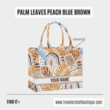 Load image into Gallery viewer, Custom Stripe Canvas Tote Bag
