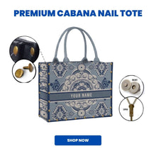 Load image into Gallery viewer, Premium Cabana Nail Tote - Travellers Hat Boutique