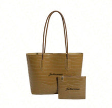 Load image into Gallery viewer, Crocodile Shoulder Tote  Bag