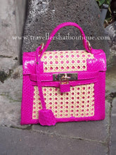 Load image into Gallery viewer, 20cm Solihiya O'Kelly with Snake Skin Leather