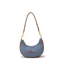 Load image into Gallery viewer, Canvas Half Moon Bag