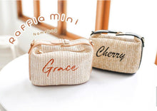 Cargar imagen en el visor de la galería, Mini Retro Raffia Tote