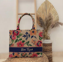 Load image into Gallery viewer, 3D Printed Jute Bag - Travellers Hat Boutique