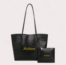 Load image into Gallery viewer, Crocodile Shoulder Tote  Bag