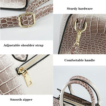 Load image into Gallery viewer, Crocodile Platinum Crossbody Bag | You Fake Like This Birkin