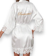 Load image into Gallery viewer, Personalized Lace  Wedding Robe | Bride & Bridesmaid