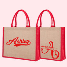 Afbeelding in Gallery-weergave laden, Personalized Jute Abaca Bag