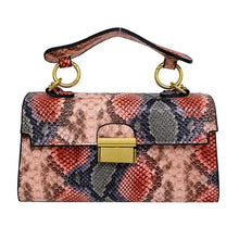 Load image into Gallery viewer, Personalized Snakeskin Square Bag