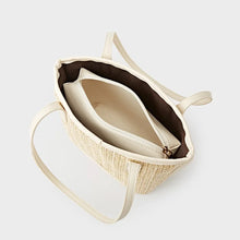 Load image into Gallery viewer, Straw Braided Bag with Inner Pouch