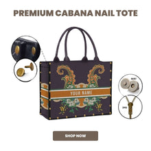 Load image into Gallery viewer, Premium Cabana Nail Tote - Travellers Hat Boutique