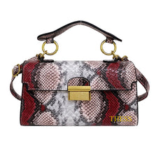 Load image into Gallery viewer, Personalized Snakeskin Square Bag
