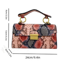 Load image into Gallery viewer, Personalized Snakeskin Square Bag