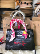 Load image into Gallery viewer, Crocodile Platinum Crossbody Bag | You Fake Like This Birkin