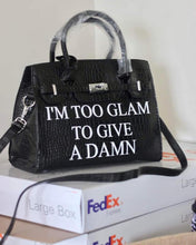 Load image into Gallery viewer, Crocodile Platinum Crossbody Bag | You Fake Like This Birkin