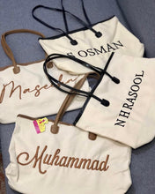 Cargar imagen en el visor de la galería, Personalized Cotton Tote - Travellers Hat Boutique