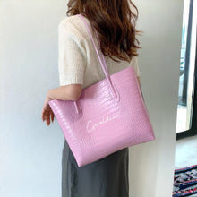 Load image into Gallery viewer, Crocodile Shoulder Tote  Bag