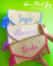 Load image into Gallery viewer, Woven Clutch Bag - Travellers Hat Boutique