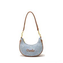 Load image into Gallery viewer, Canvas Half Moon Bag