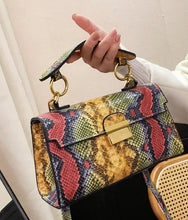 Load image into Gallery viewer, Personalized Snakeskin Square Bag