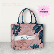 Load image into Gallery viewer, Custom Stripe Canvas Tote Bag