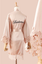 Load image into Gallery viewer, Personalized Lace  Wedding Robe | Bride & Bridesmaid