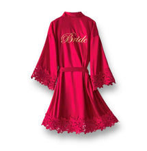 Load image into Gallery viewer, Personalized Lace  Wedding Robe | Bride & Bridesmaid