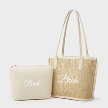 Load image into Gallery viewer, Straw Braided Bag with Inner Pouch