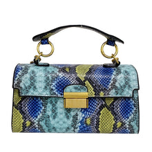 Load image into Gallery viewer, Personalized Snakeskin Square Bag