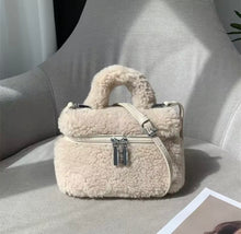 Load image into Gallery viewer, Winter Cashmere Fur Tote Bag