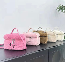 Load image into Gallery viewer, Winter Cashmere Fur Tote Bag