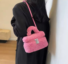 Load image into Gallery viewer, Winter Cashmere Fur Tote Bag