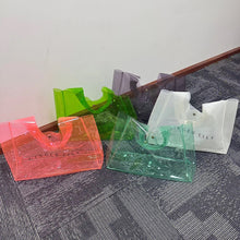 Cargar imagen en el visor de la galería, Graphic Transparent Shoulder Tote Bag