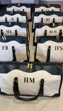 Cargar imagen en el visor de la galería, Personalized Duffle Leather Bag