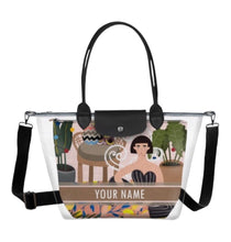 Load image into Gallery viewer, Custom Transparent Tote - Travellers Hat Boutique