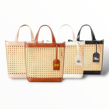 Cargar imagen en el visor de la galería, Handmade Cane Handbag