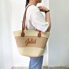 Cargar imagen en el visor de la galería, Straw Bag & Hat Set