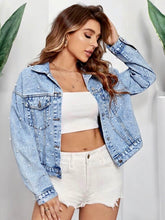 Load image into Gallery viewer, Bride Beaded Denim Jacket | Custom Embroidery