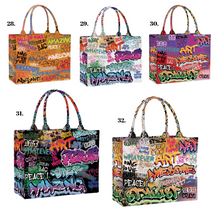 Load image into Gallery viewer, Printed Canvas Tote Bag - Travellers Hat Boutique