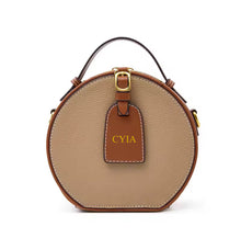Load image into Gallery viewer, Mini Round Leather Bag - Travellers Hat Boutique