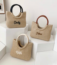 Load image into Gallery viewer, Mini Straw Weave Bag - Travellers Hat Boutique