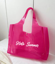 Cargar imagen en el visor de la galería, Graphic Transparent Shoulder Tote Bag
