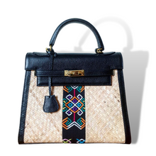 Load image into Gallery viewer, Wicker Rattan Bag with Abel Combination - Travellers Hat Boutique