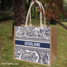 Afbeelding in Gallery-weergave laden, Burlap Book Tote