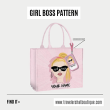 Load image into Gallery viewer, Custom Stripe Canvas Tote Bag
