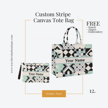 Load image into Gallery viewer, Custom Stripe + Pouch Set - Travellers Hat Boutique