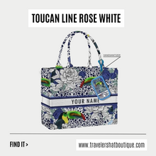 Load image into Gallery viewer, Custom Stripe Canvas Tote Bag