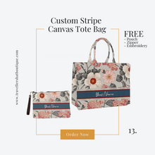Load image into Gallery viewer, Custom Stripe + Pouch Set - Travellers Hat Boutique