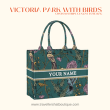 Load image into Gallery viewer, Custom Stripe Canvas Tote Bag